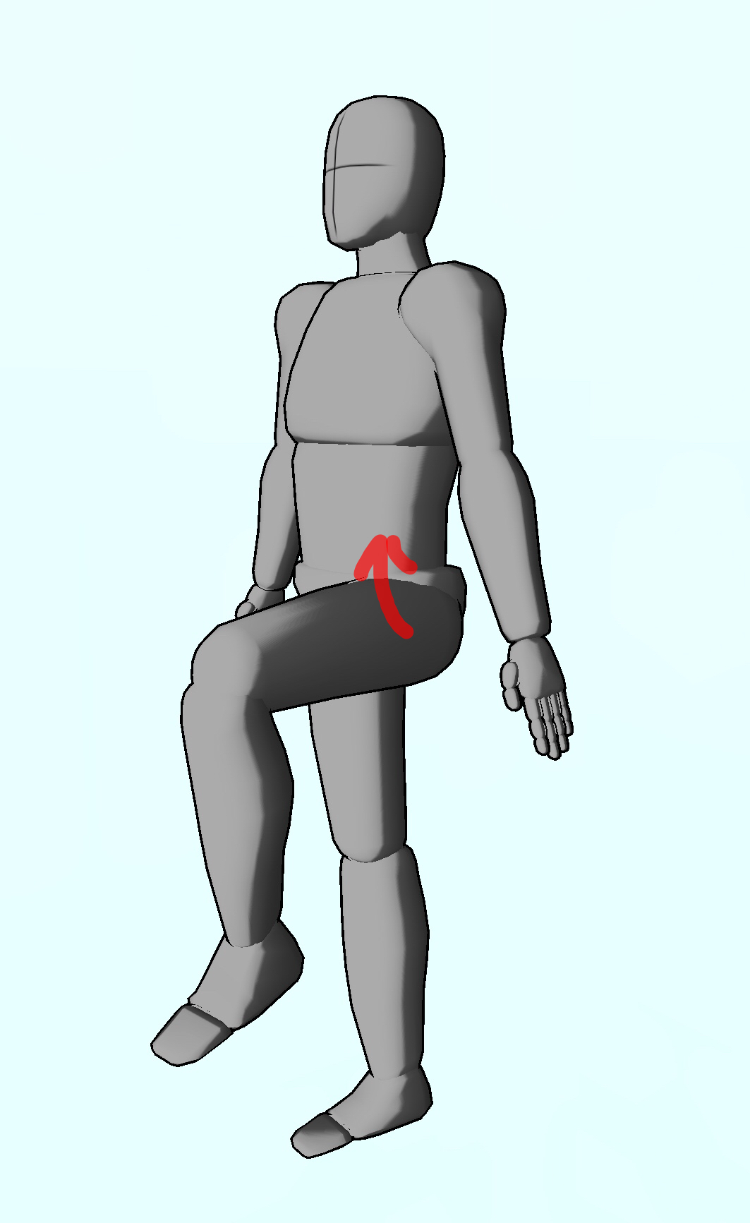 整体ストレッチ　腸腰筋３